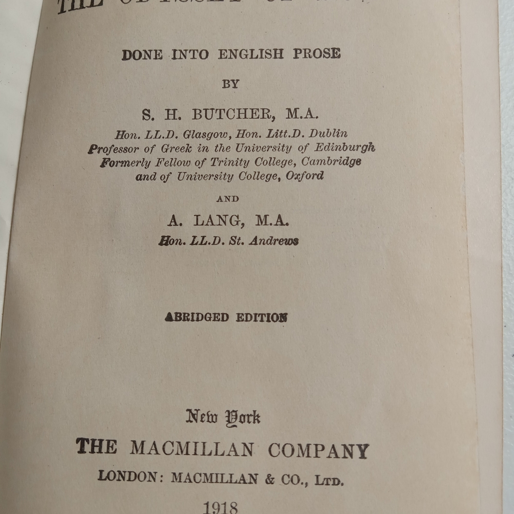 Antique Book, Homer's Odyssey, Macmillan's Pocket Classics - Picture 2 of 3